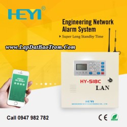 Tủ báo động HEYI HY-518C (GSM+GPRS), APP điện thoại IOS,Android (báo trộm) Tủ báo động HEYI HY-518C (GSM+GPRS), APP điện thoại IOS,Android (báo trộm)