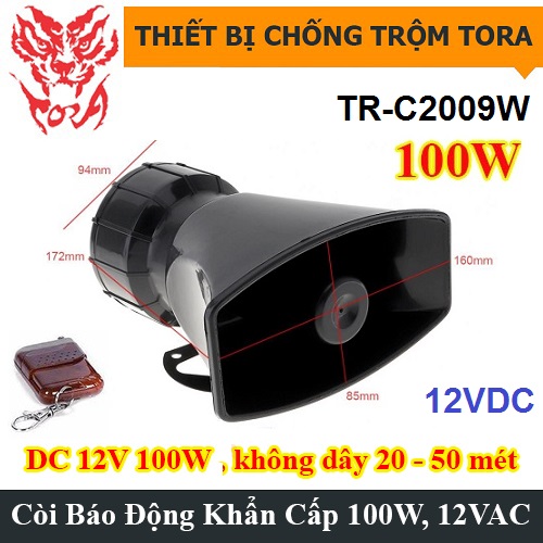 Còi Báo Động Khẩn Cấp TR-C1706, 12VDC Còi Báo Động Khẩn Cấp TR-C1706, 12VDC