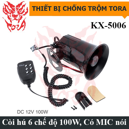 Còi Hú 6 Âm 120dB DC-2006 Còi Hú 6 Âm 120dB DC-2006