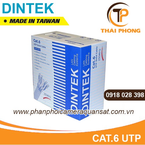 Bán Cáp mạng Dintek CAT.6 FTP, 4 pair, 23 AWG, 305m giá tốt nhất tại tp hcm Bán Cáp mạng Dintek CAT.6 FTP, 4 pair, 23 AWG, 305m giá tốt nhất tại tp hcm