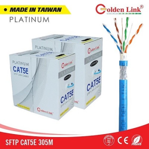 Bán Dây cáp mạng Cat5e SFTP Golden Link Platinum 305m (màu xanh dương) giá tốt nhất tại tp hcm Bán Dây cáp mạng Cat5e SFTP Golden Link Platinum 305m (màu xanh dương) giá tốt nhất tại tp hcm