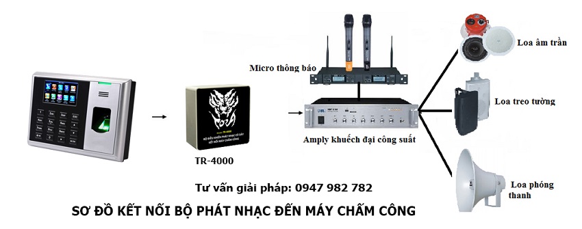 sơ đồ Máy phát nhạc điệu TORA TR-4000 cho máy chấm công sơ đồ Máy phát nhạc điệu TORA TR-4000 cho máy chấm công
