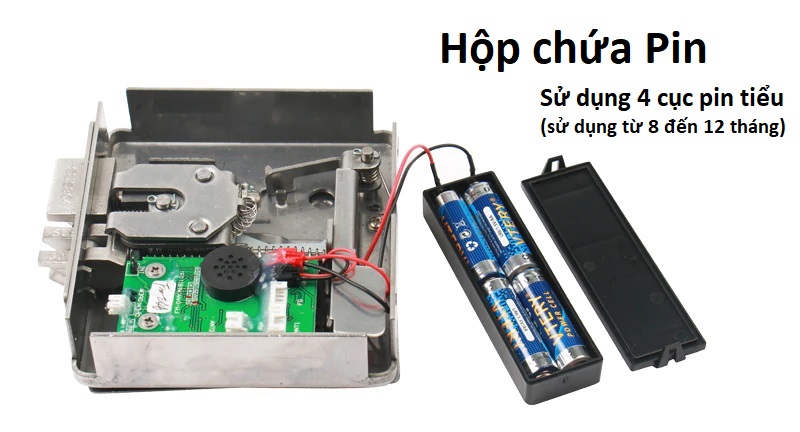 Khóa cửa cổng Vân tay, thẻ từ cho cử cổng sắt KAXL-068
